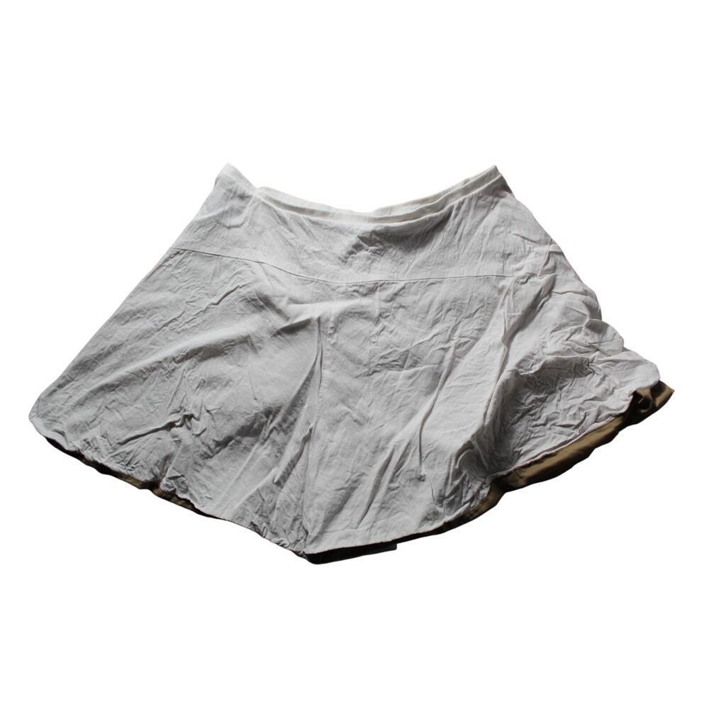 Vince Linen Blend Flouncy Shorts Flowy Preppy Lagenlook Summer Spring White 10